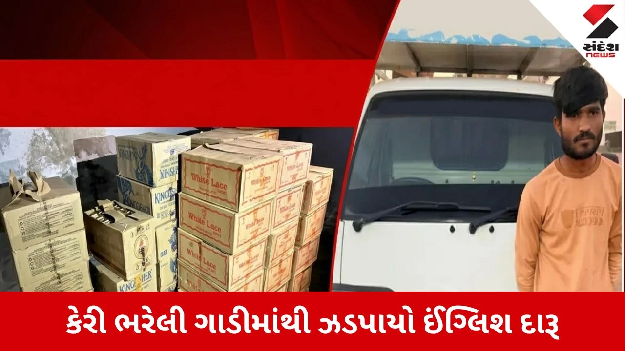 Surendranagar News: દસાડા-પાટડી હાઈવે પર કેરી ભરેલી ગાડીમાંથી ઝડપાયો ઈંગ્લિશ દારૂ, 11 લાખનો મુદ્દામાલ જપ્ત