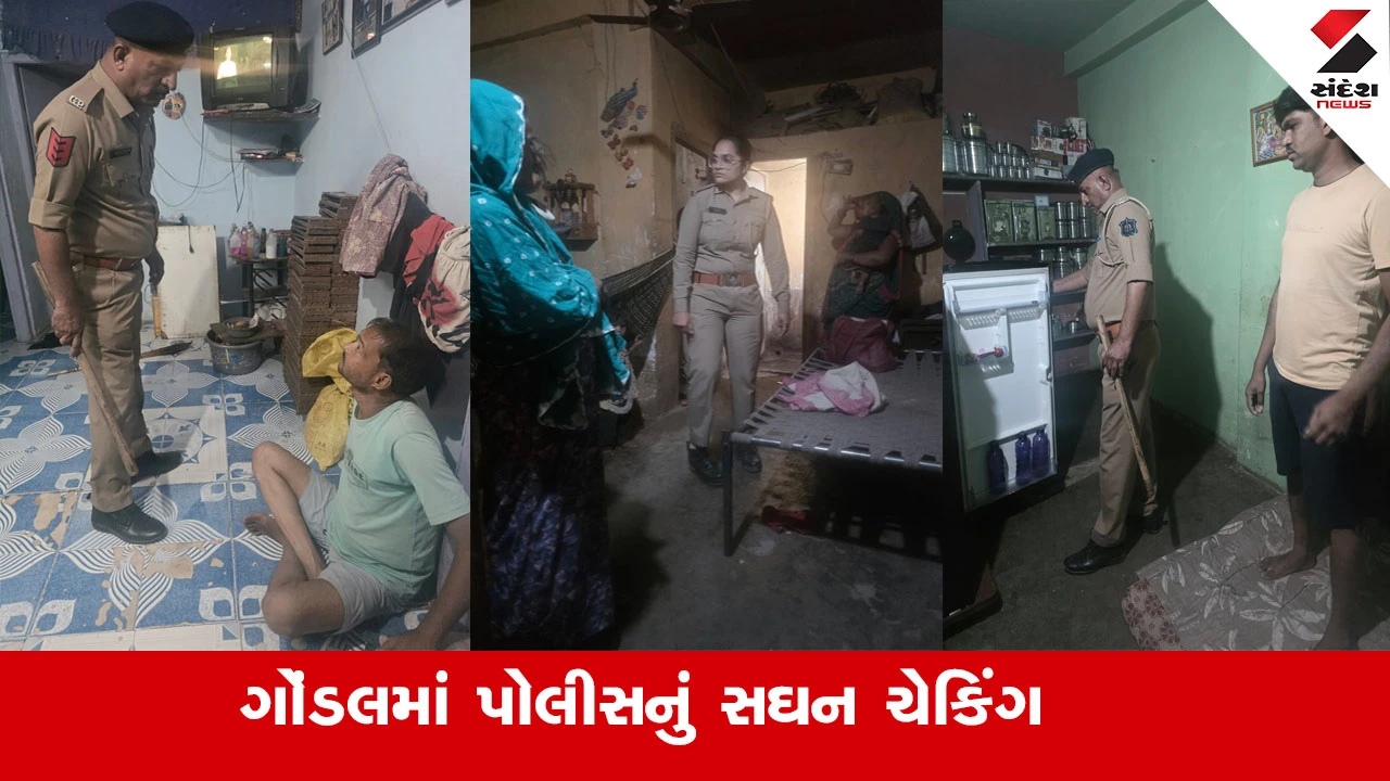 ગોંડલમાં પોલીસનું ચેકિંગ, દારૂબંધી અને જાહેરનામા ભંગના કેસથી આરોપીઓમાં ફફડાટ.