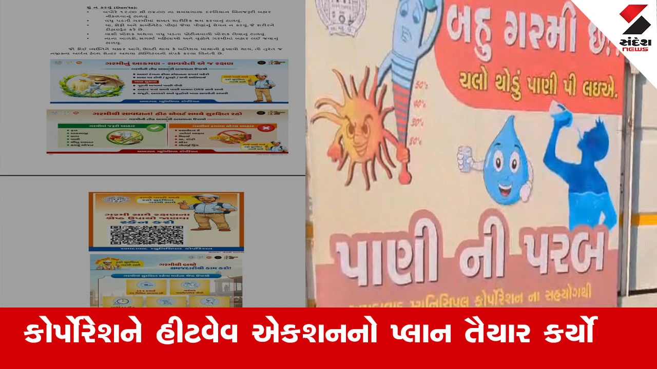 અમદાવાદમાં હીટવેવથી બચવા AMCનો એક્શન પ્લાન