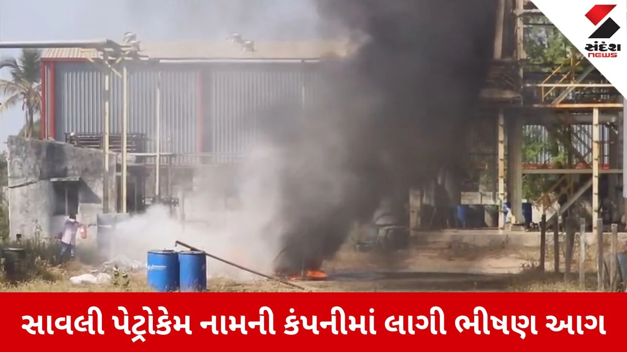 Vadodara News: સાવલીમાં બંધ પેટ્રોકેમ કંપનીમાં ભીષણ આગ, ઝેરી ધુમાડાથી લોકોને શ્વાસ લેવામાં થઈ તકલીફ