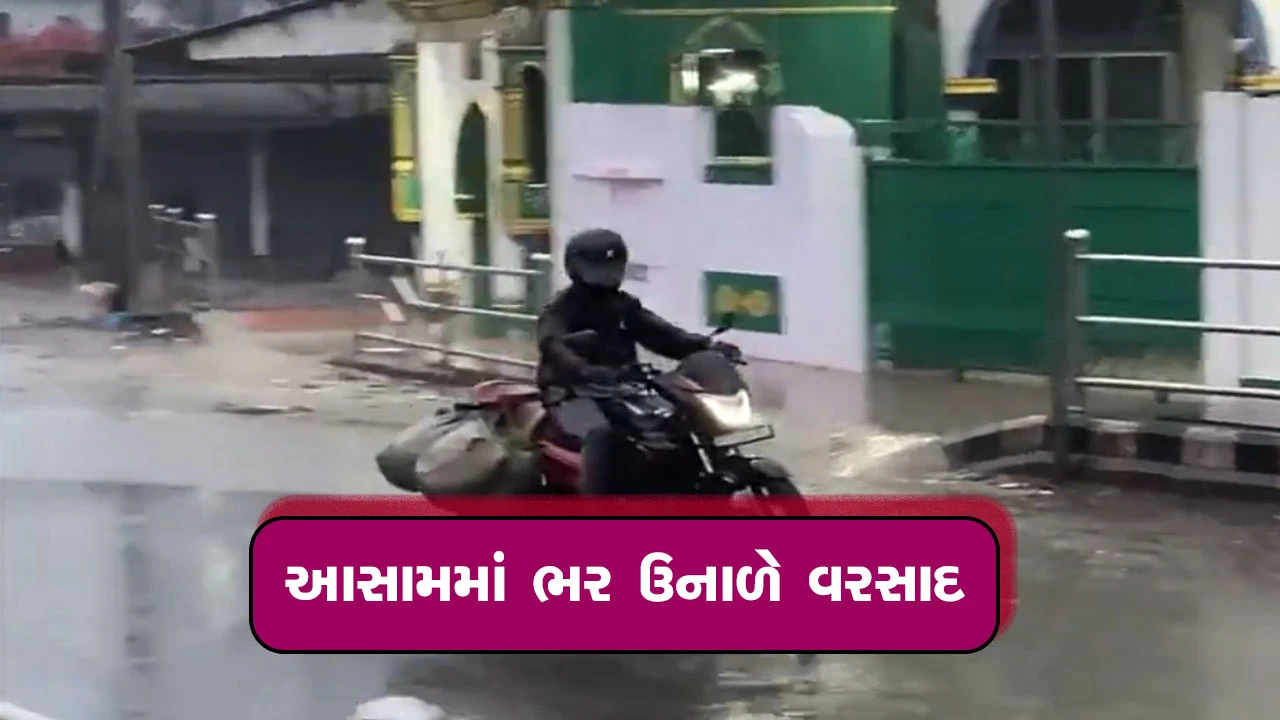 આસામમાં ભર ઉનાળે ચોમાસા જેવા હાલ 