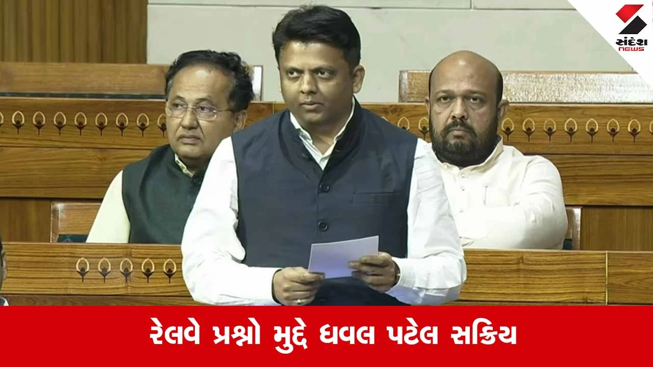 Valsad જિલ્લાના રેલવે સ્ટેશનોના વિકાસ માટે સાંસદ ધવલ પટેલની લોકસભામાં રજૂઆત