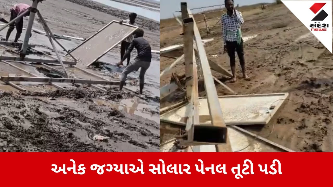Kutchના નાના રણમાં કુદરતનો પ્રકોપ, ભારે પવન સાથે માવઠું 