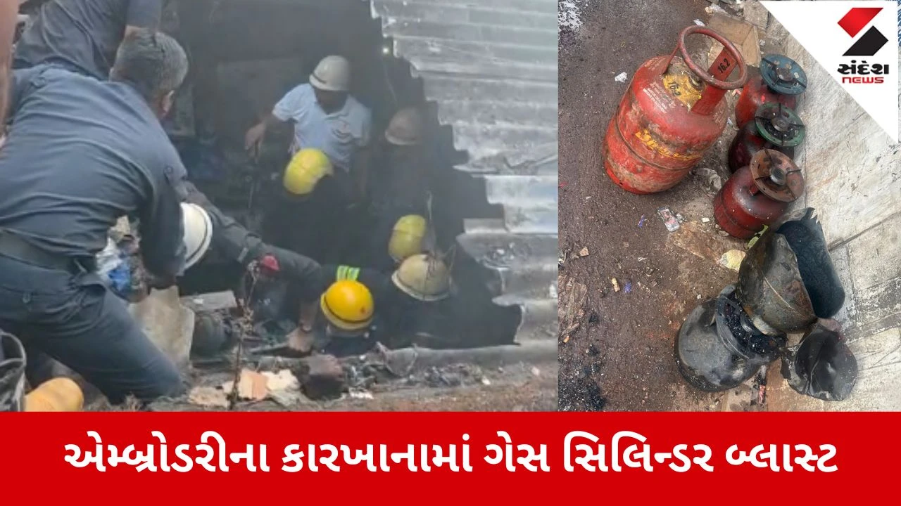 Surat: કાપોદ્રાના રચના સર્કલ પાસે એમ્બ્રોડરી કારખાનામાં ગેસ બ્લાસ્ટ સાથે ભીષણ આગ, બે વ્યક્તિના મોત અને 11 ઈજાગ્રસ્ત 