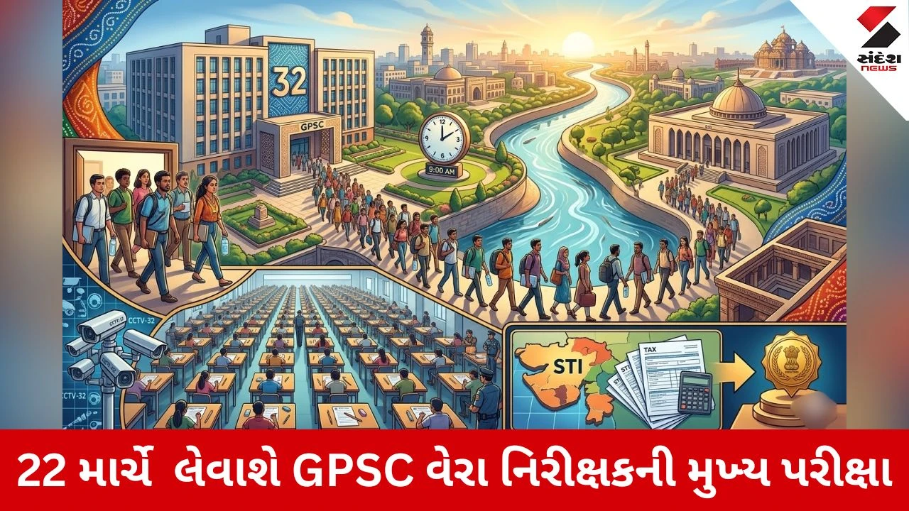 GPSC STI Exam: 22 માર્ચે લેવાશે GPSC વેરા નિરીક્ષકની મુખ્ય પરીક્ષા 