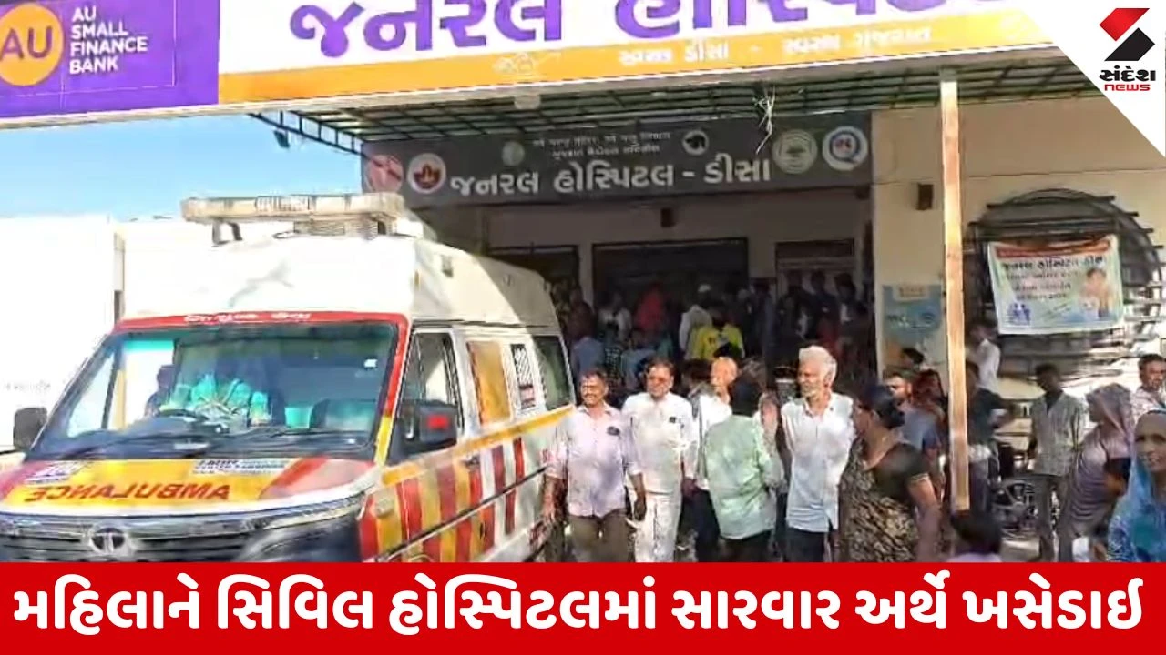 Banaskantha : ડીસામાં સિક્યુરિટી ગાર્ડની બંદૂકમાંથી અચાનક ગોળી છૂટી, રિક્ષામાં બેઠેલી મહિલા લોહીલુહાણ 