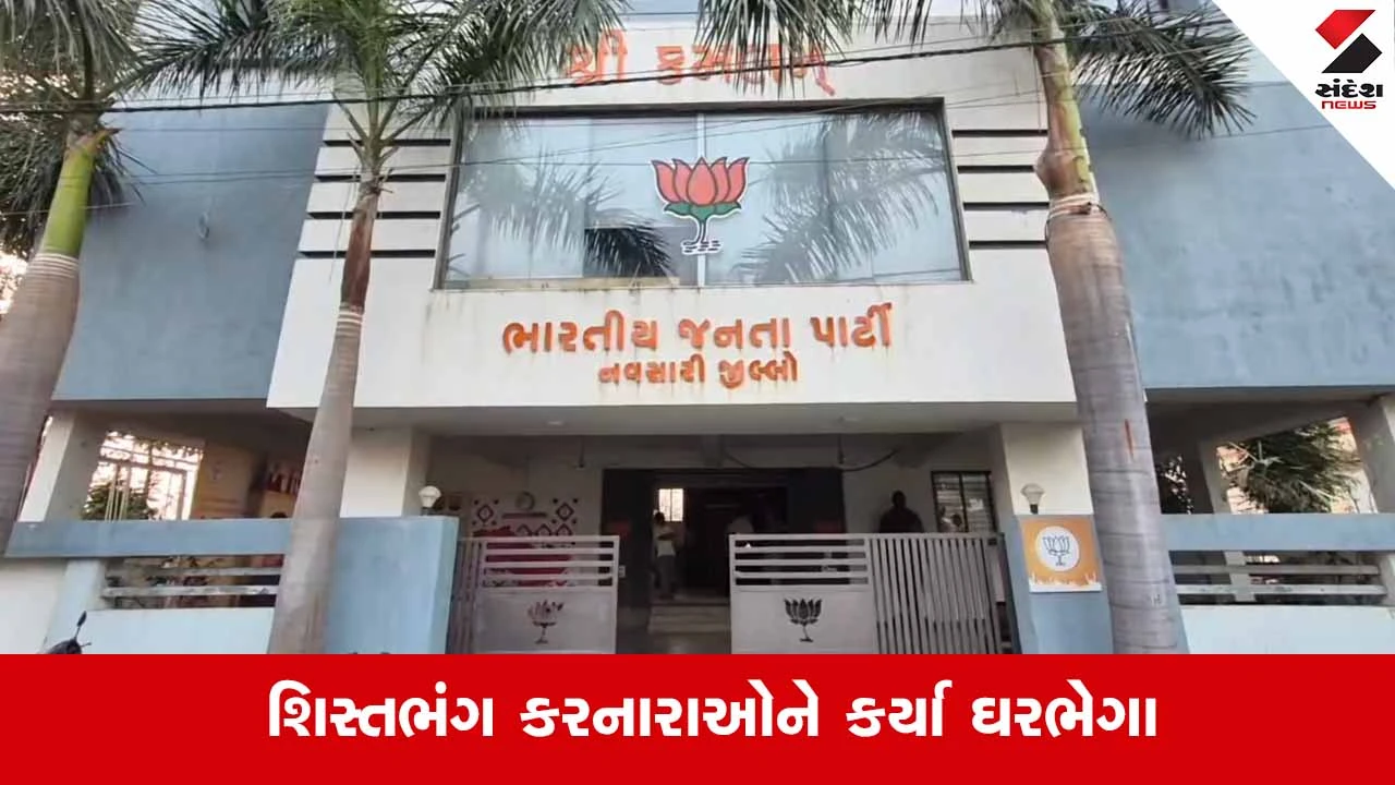Navsari ભાજપમાં મોટી કાર્યવાહી: જલાલપોરના 33 બળવાખોરોના રાજીનામા સ્વીકારાયા, નવું માળખું જાહેર 