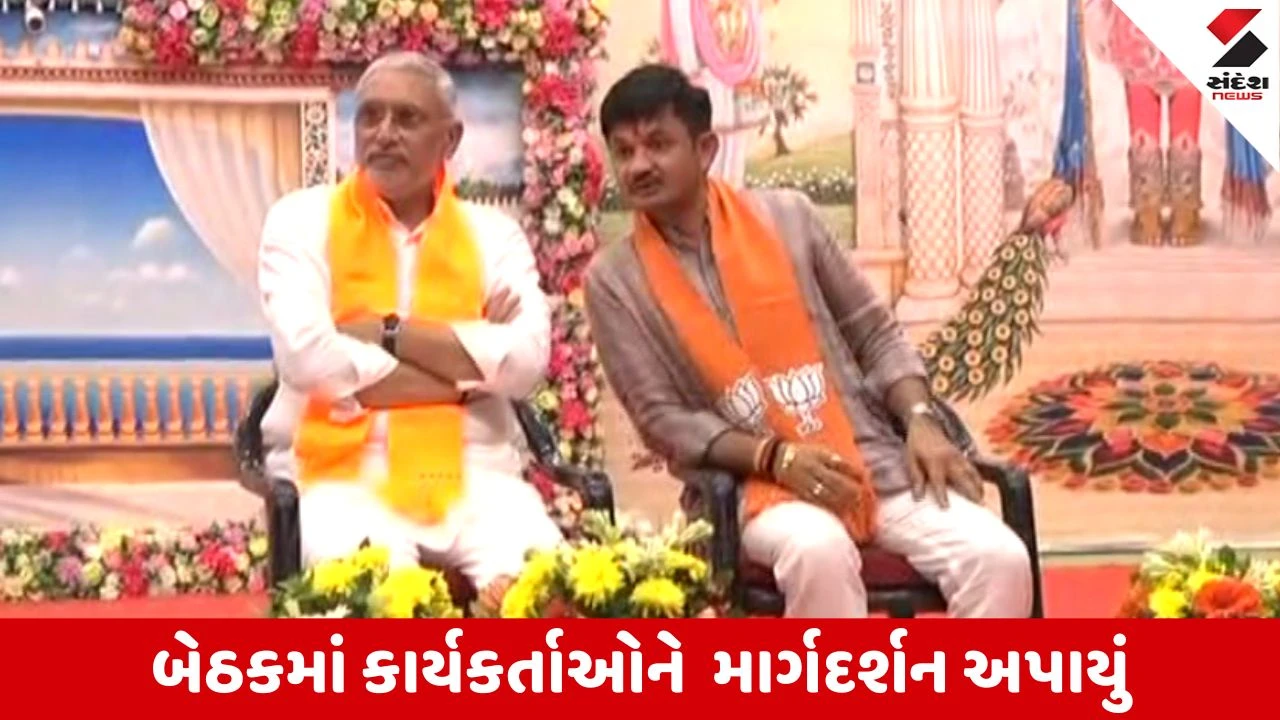 Vadodara: ભાજપનું ચૂંટણીલક્ષી મંથન, પ્રદેશ પ્રમુખ જગદીશ વિશ્વકર્માની અધ્યક્ષતામાં મધ્યઝોનની બેઠક યોજાઈ 