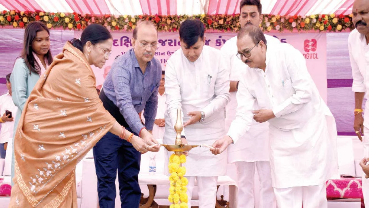 Narmada: પર્યાવરણ મંત્રી દ્વારા રૂા.62 કરોડના ખર્ચે સોલાર પંપ કૃષિ પ્રોજેક્ટ ખૂલ્લો મૂકાયો