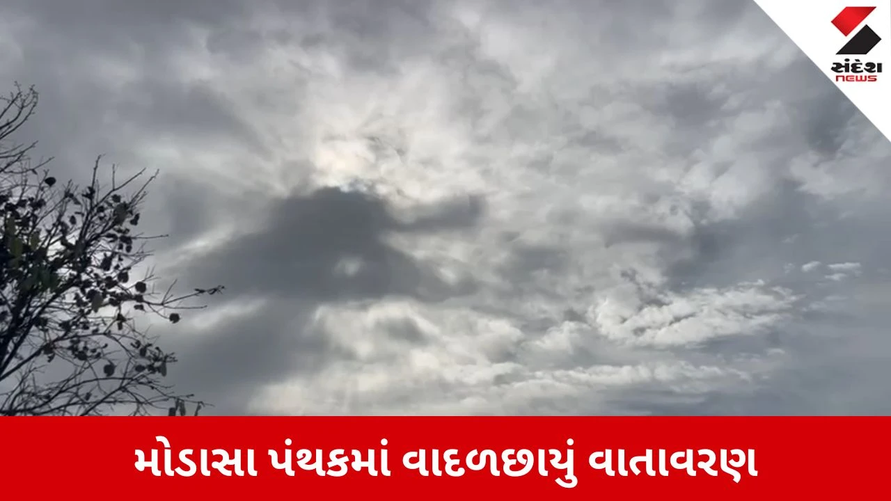 Aravalli news:મોડાસાના ગ્રામ્ય વિસ્તારોમાં વાતાવરણ પલટાયું, માવઠાએ વધારી ખેડૂતોની ચિંતા 