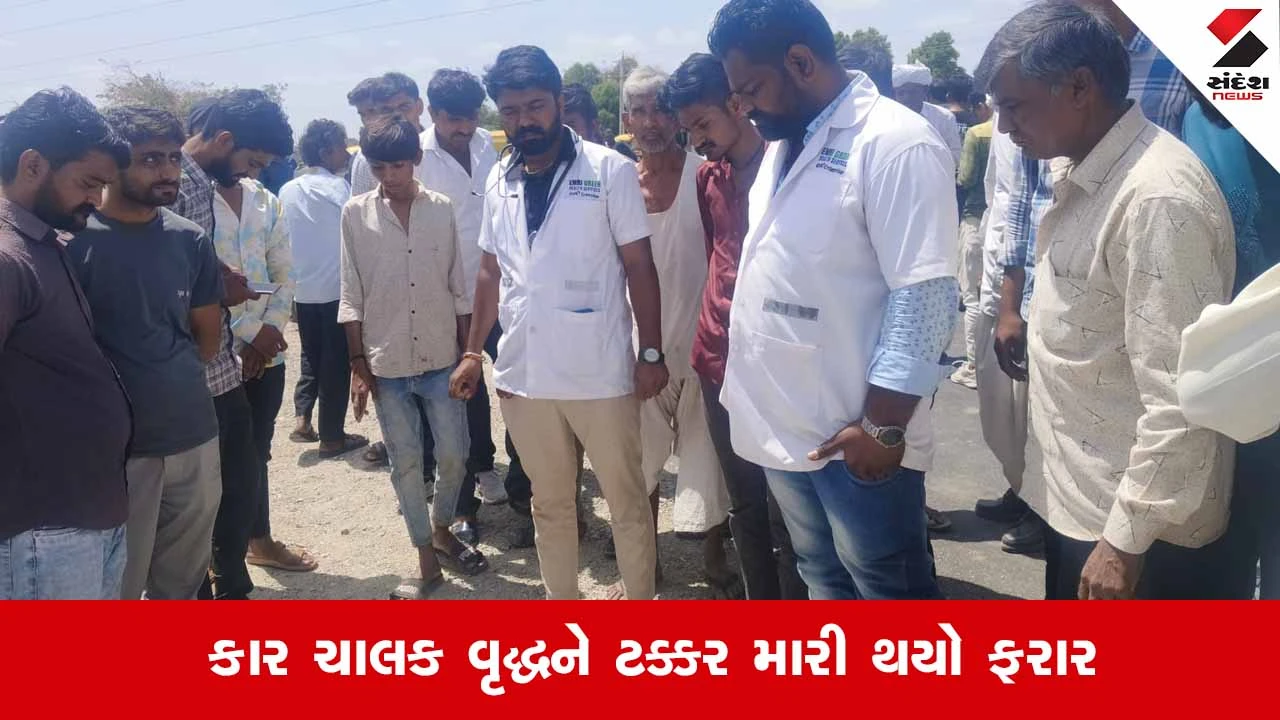Banaskanth News: જૂનાડીસા-વાસણા રોડ પર અજાણ્યા કાર ચાલકે 75 વર્ષીય વૃદ્ધને અડફેટે લેતા ઘટનાસ્થળે જ કરુણ મોત 