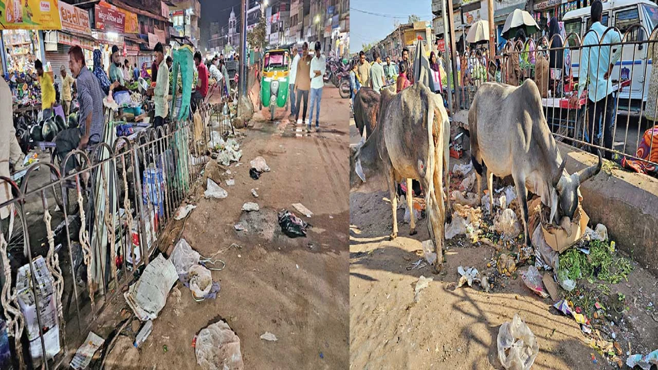 Palanpur: સિમલાગેટ રોડની દુર્દશા અને તોડફોડ છતાંય ચૂપકિદી 