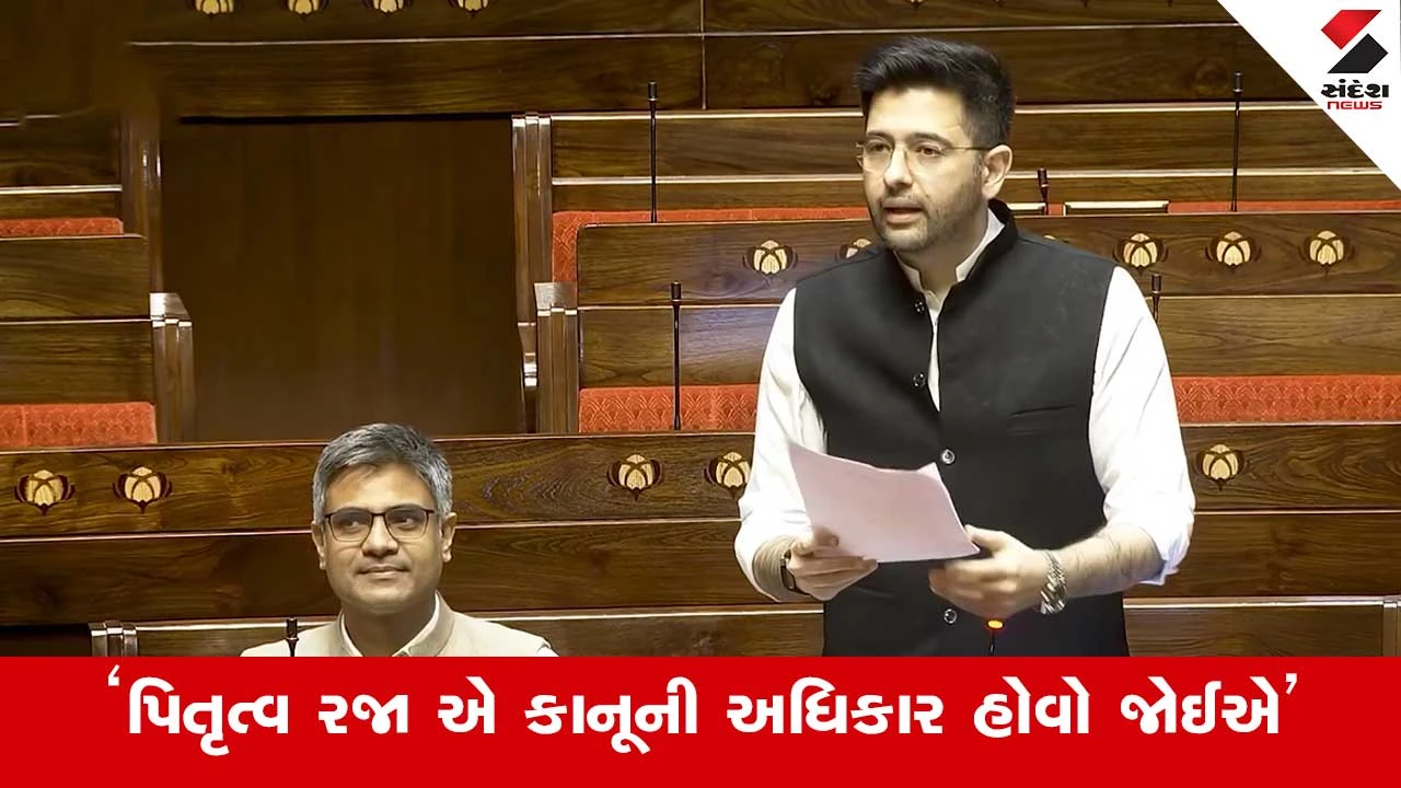 રાજ્યસભામાં રાઘવ ચઢ્ઢાની પેટર્નિટી લિવની માંગ.