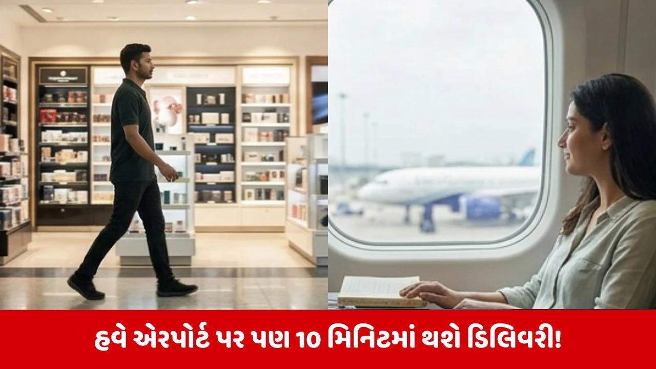 હવે airport પર પણ થશે  Blinkit! મુસાફરો માટે ઇન-ટર્મિનલ ડિલિવરી શરૂ કરનારૂં વિશ્વનું પ્રથમ એરપોર્ટ બનશે મુંબઇ 