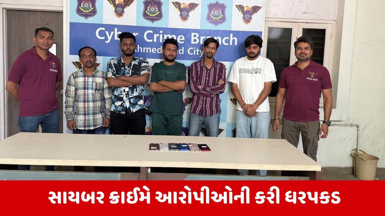 Ahmedabad સાયબર ક્રાઈમે ઈન્વેસ્ટમેન્ટ સ્કેમના નામે 56 લાખથી વધુની ઠગાઈ આચરનારા 6 આરોપીઓને ઝડપ્યા