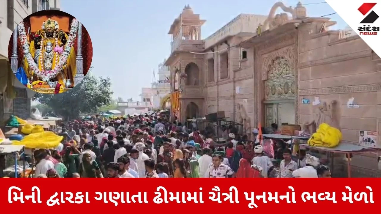 Banaskantha News: મિની દ્વારકા ગણાતા ઢીમામાં ચૈત્રી પૂનમનો ભવ્ય મેળો, 'જય ધરણીધર'ના નાદથી ગુંજી ઉઠ્યું યાત્રાધામ