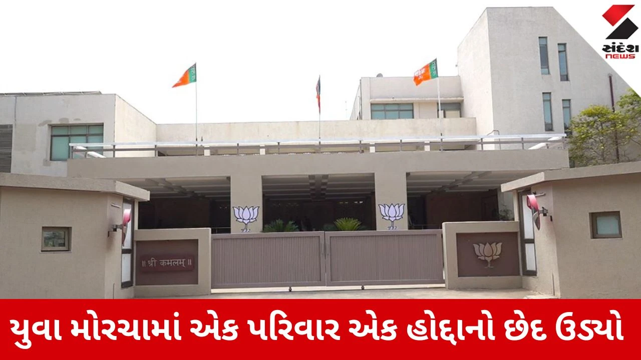 Gujarat BJP યુવા મોરચાનું નવું માળખું જાહેર, કારોબારીમાં 25 સભ્યોની નિમણૂંક