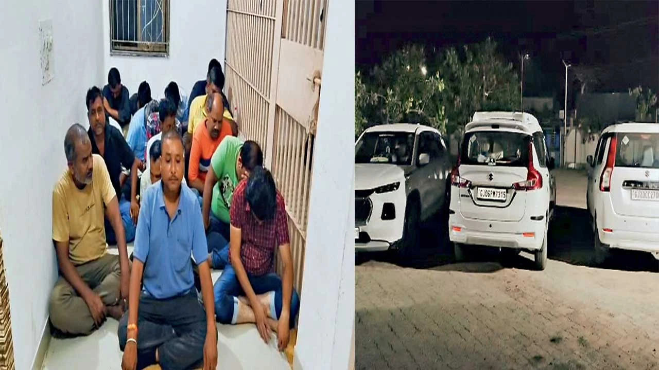 Nadiad: માતરના ધારાસભ્યના ભત્રીજાના ધમધમતાં જુગારધામ પર SMCની રેડ,16ની ધરપકડ 