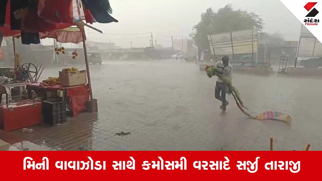Vadodara પંથકમાં વાતાવરણનો મિજાજ બદલાયો: ડેસરના અનેક ગામોમાં મેઘરાજાની તોફાની બેટિંગ