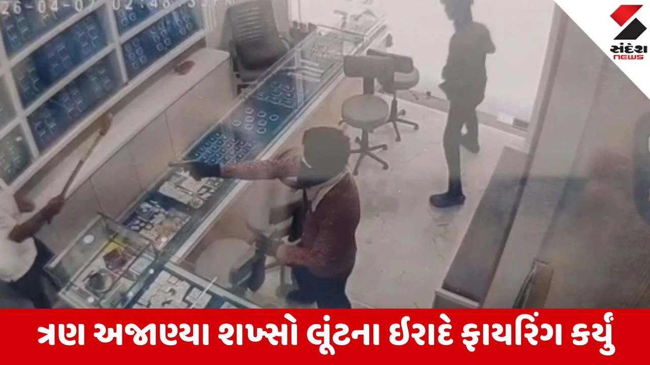 Navsari : બીલીમોરામાં જ્વેલર્સ માલિક પર ધોળા દિવસે ફાયરિંગની ઘટના, ગોળી વાગી હોવા છતાં વેપારીએ હિંમતપૂર્વક સામનો કરતા લૂંટારા ભાગ્યા 