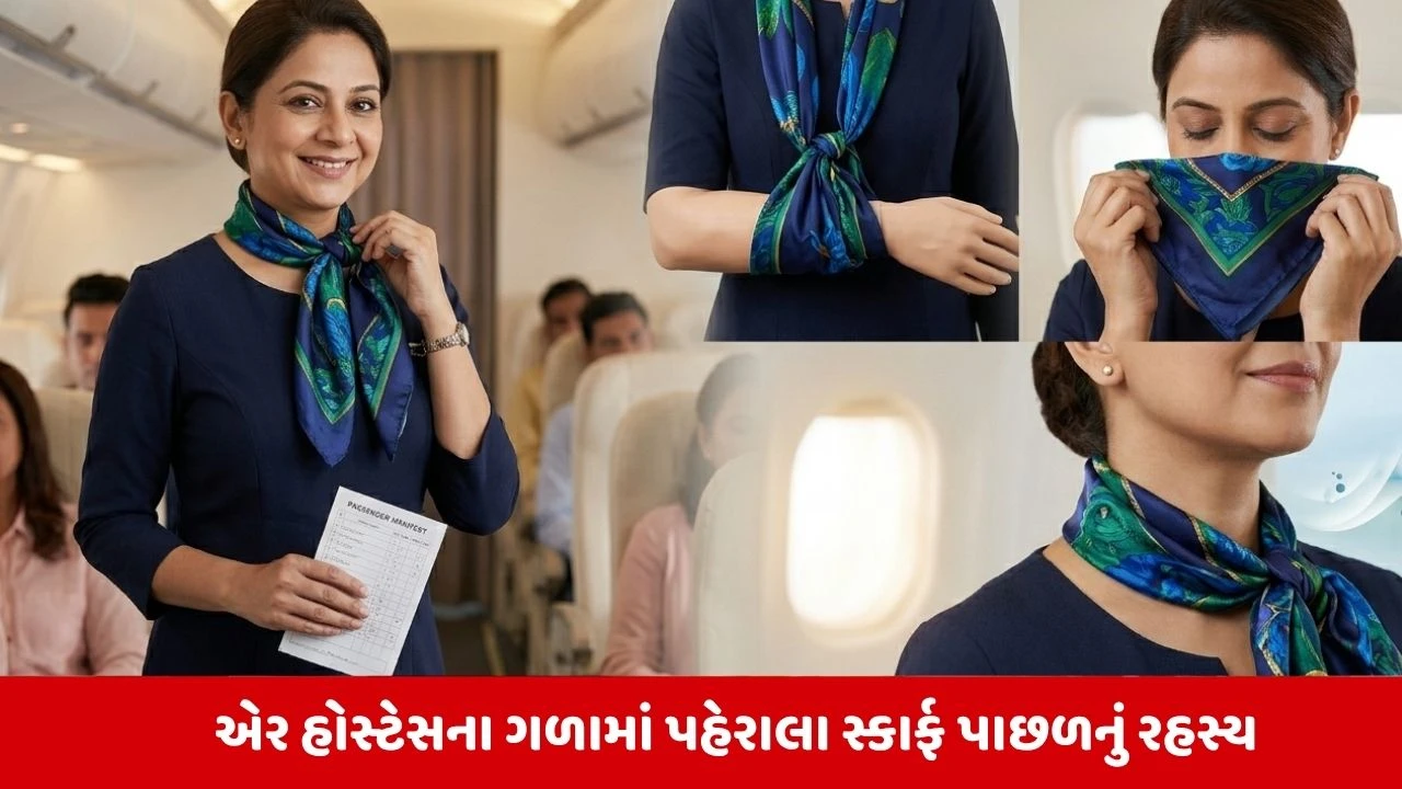 Air hostessના સ્કાર્ફનું રહસ્ય: જાણીને ચોંકી જશો!