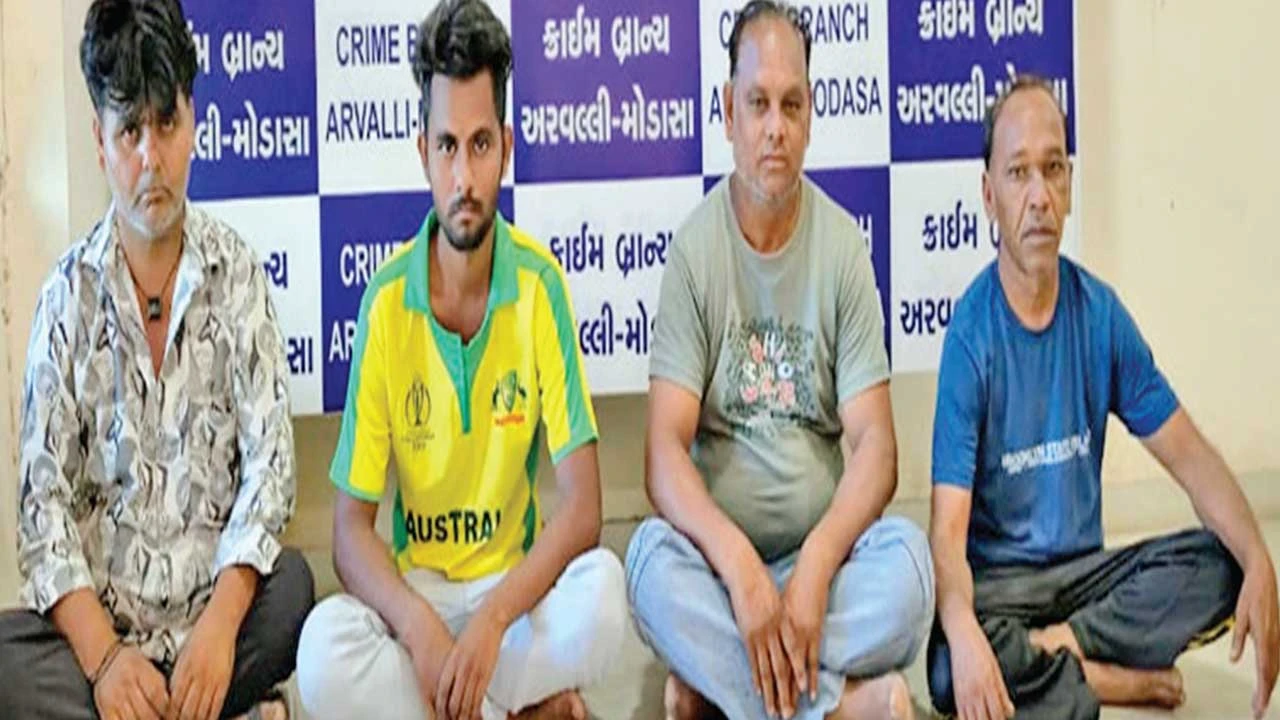Modasa: મોડાસામાં રૂ.15,550ના મુદ્દામાલ સાથે 7 જુગારી ઝબ્બે 