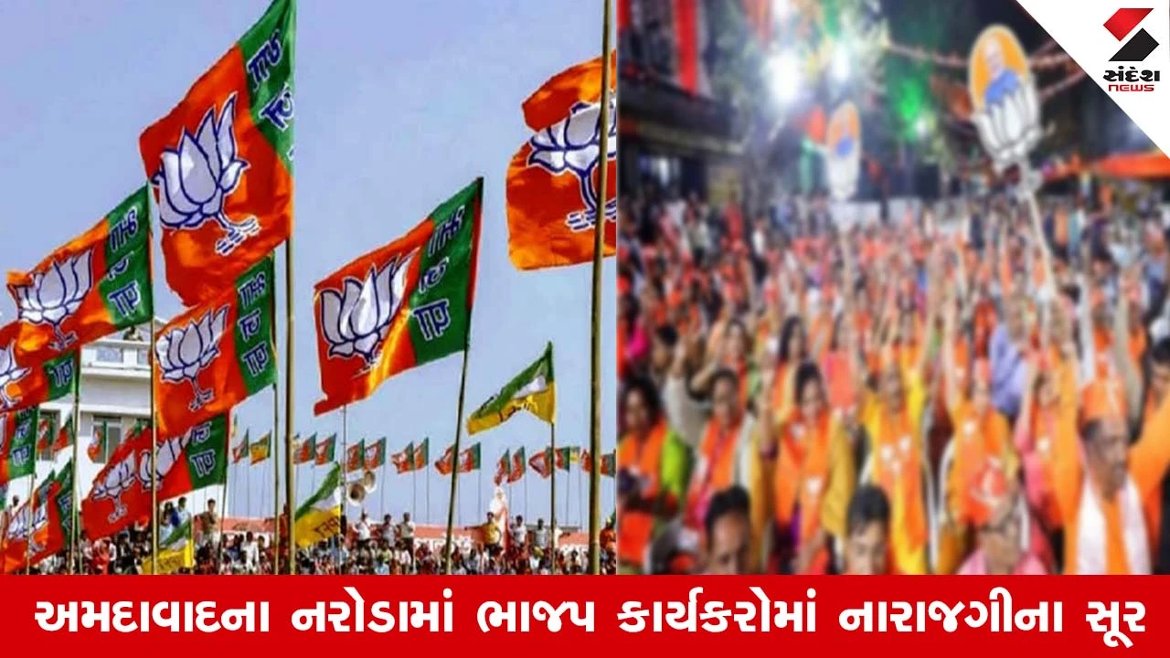 અમદાવાદના નરોડામાં ટિકિટ મુદ્દે ભાજપમાં ભડકો, કાર્યકરોના રાજીનામા અને વિવાદ.