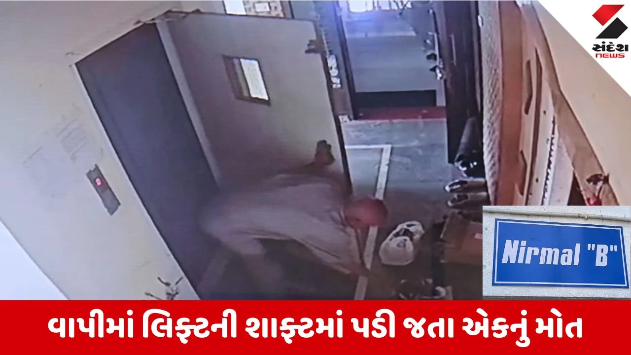 Valsad News: વાપીમાં ત્રીજા માળે દરવાજો ખુલ્યો પણ કેબિન ન હતી, શાફ્ટમાં ખાબકતા એકનું મોત 