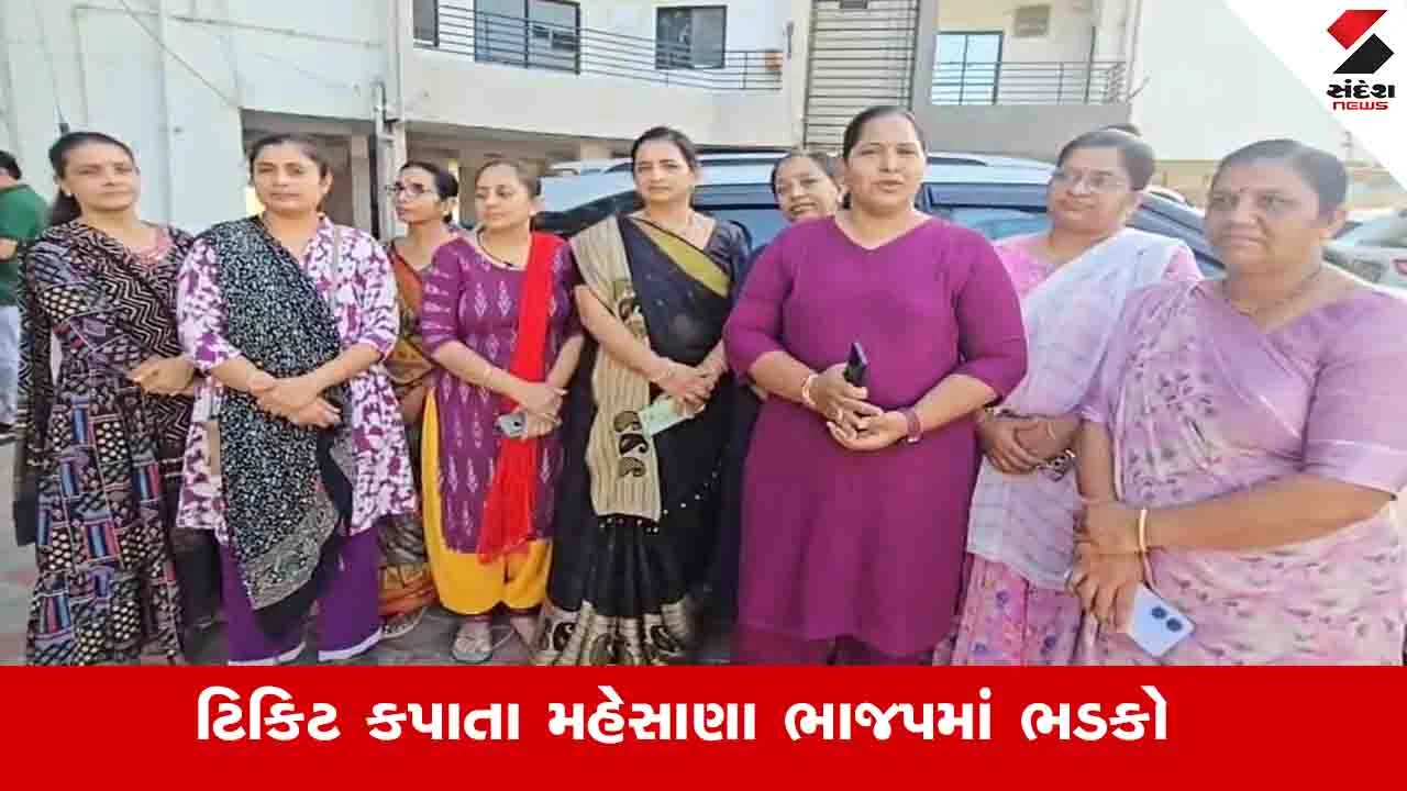 Mehsana News: ટિકિટ ન મળતા મહિલા કાર્યકરનો આક્રોશ: મેં ઘર અને વ્યવસાય છોડી પક્ષને સમય આપ્યો, તો આજે ગણતરી કેમ નહીં.