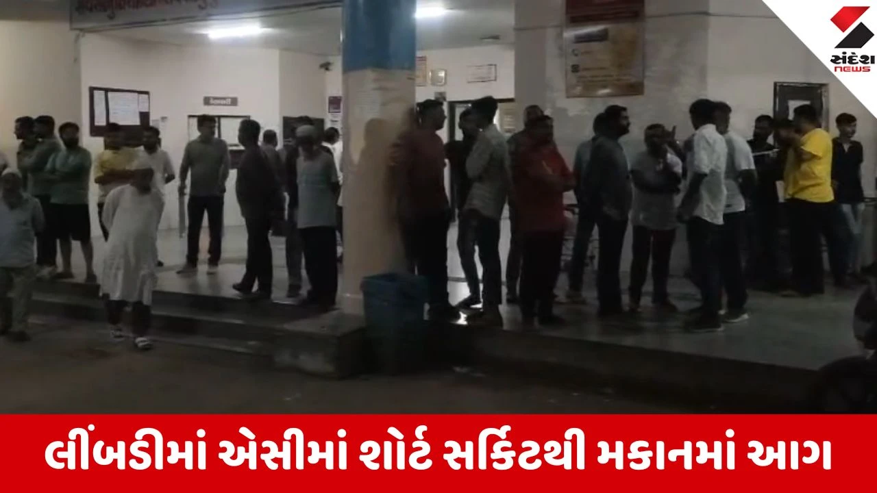 Surendranagar: લીંબડીમાં શોર્ટ સર્કિટના કારણે મકાનમાં ભીષણ આગ, દાઝી જવાથી દંપતીનું કરુણ મોત