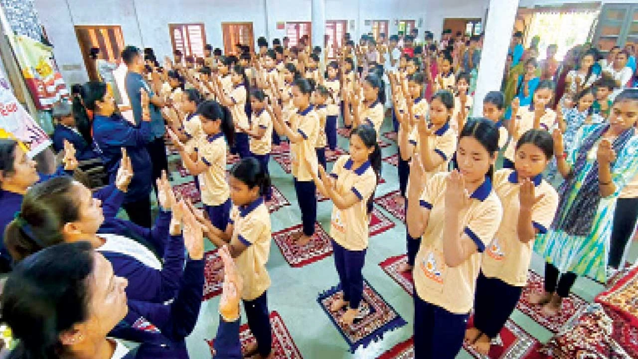 વડોદરાના ગુજરાત રાજ્ય યોગ બોર્ડ દ્વારા ચાંદોદ તીર્થક્ષેત્રમાં યોગ સંવાદ કાર્યક્રમનું આયોજન.