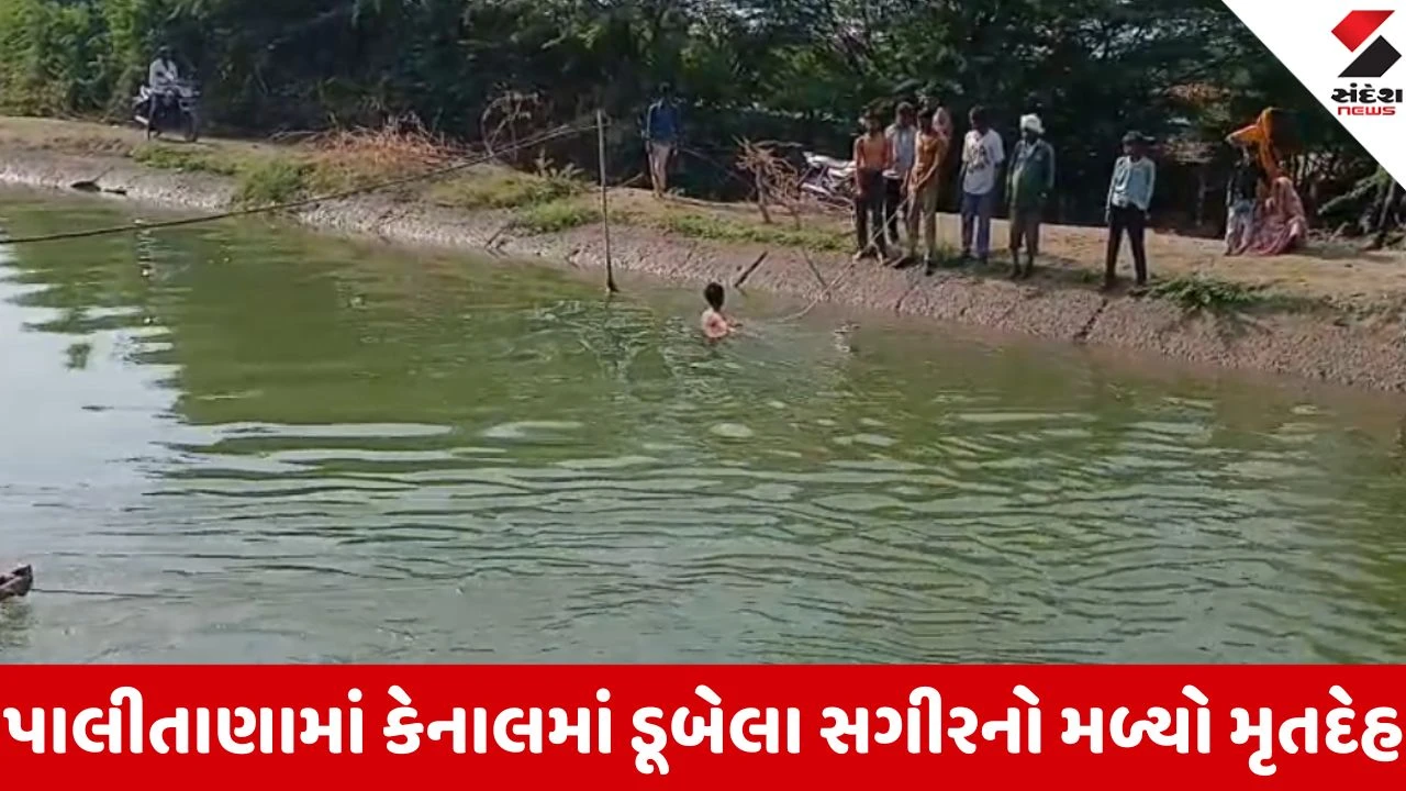 Palitana: લાખાવાડ નજીક કેનાલમાં 14 વર્ષના સગીરનું ડૂબી જવાથી મોત, કલાકો બાદ મૃતદેહ મળ્યો.