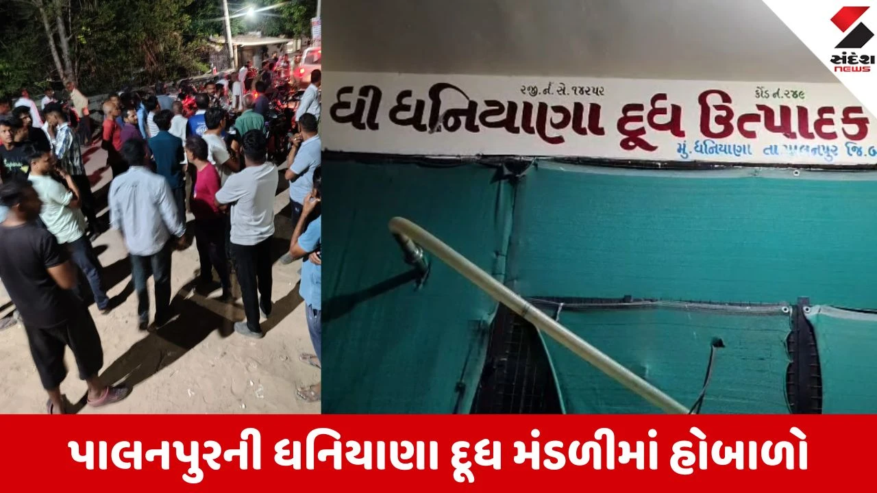 Palanpur: દૂધ મંડળીના આંતરિક વિખવાદમાં પશુપાલકોનો મરો, ચેરમેને મંત્રીને માર માર્યાના આક્ષેપ સાથે મંડળીને તાળા