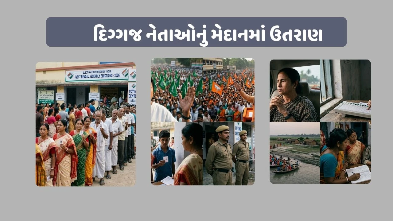 પશ્ચિમ બંગાળ વિધાનસભા ચૂંટણીમાં ભારે ઉત્સાહ.