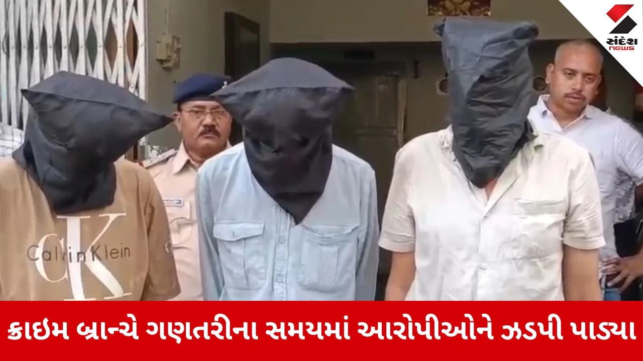 Vadodara : ચપ્પુની અણીએ વૃદ્ધ દંપતીને બંધક બનાવી 14 લાખની લૂંટ આચરનારા 3 ઝડપાયા