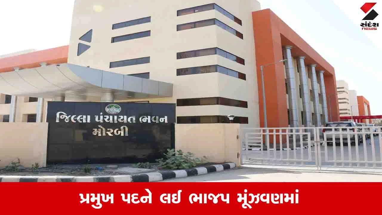 મોરબી જિલ્લા પંચાયતમાં બહુમતી છતાં ભાજપને પ્રમુખ પદ મળવા સામે પ્રશ્નાર્થ.