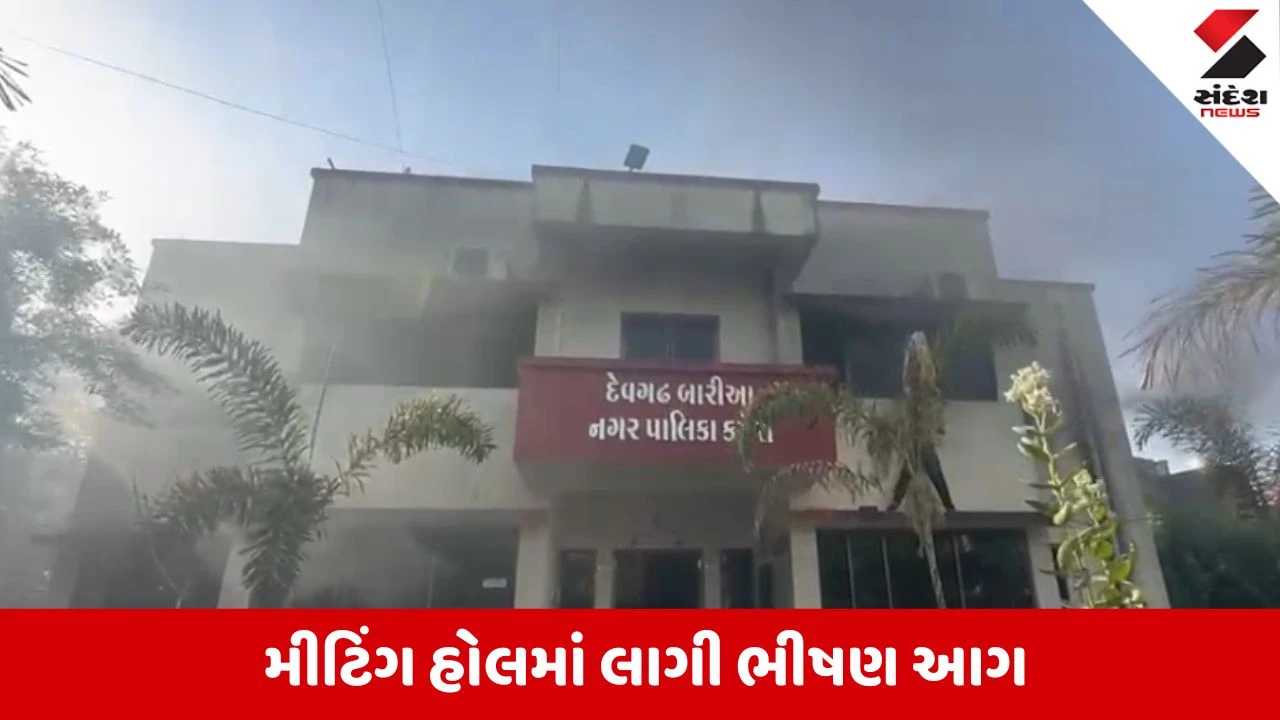 Dahod News: દેવગઢબારીઆ પાલિકાના મીટિંગ હોલમાં શોર્ટ સર્કિટથી લાગી આગ, ઓડિટની કામગીરી વચ્ચે અફરાતફરી