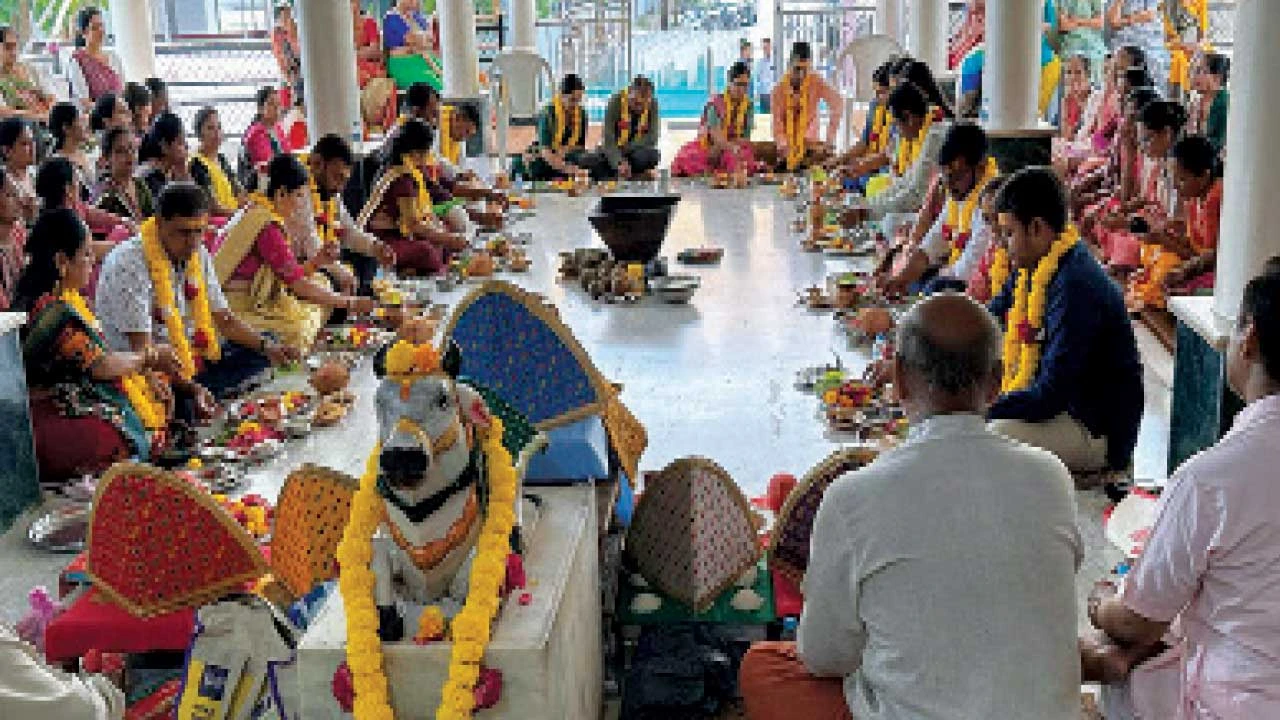 પુનિયાદ ગામે તારકેશ્વર મહાદેવ મંદિરના પાટોત્સવની ભવ્ય ઉજવણી.