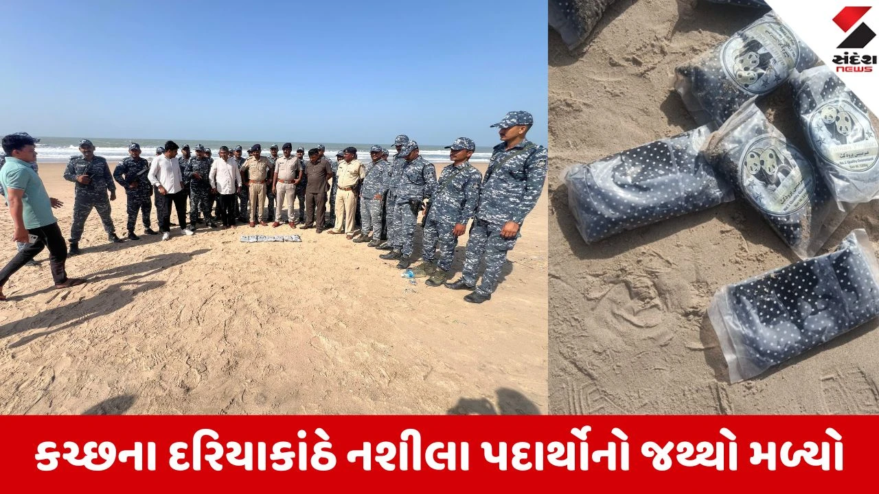 Kutch: માંડવીના નાના લાયજા-પાંચોટીયા વિસ્તારમાંથી ચરસના 7 પેકેટ ઝડપાયા