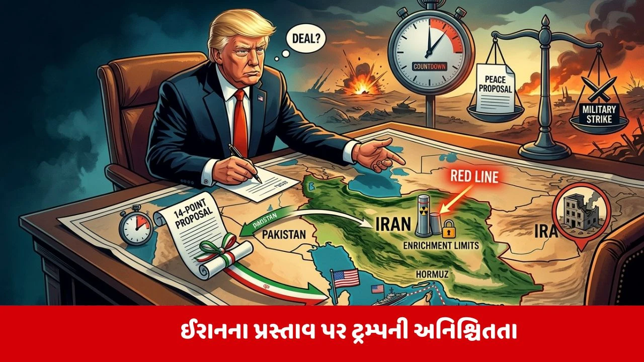 ઈરાને શાંતિ પ્રસ્તાવ મોકલ્યો, ટ્રમ્પની ચેતવણી.