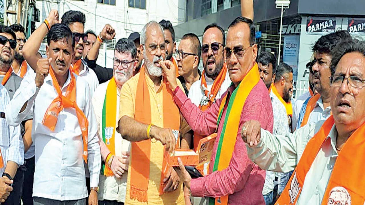 ભરૂચ ભાજપ દ્વારા Election Results ની ભવ્ય ઉજવણી.