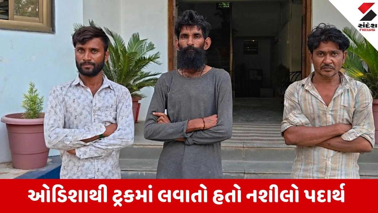 Jasdan: શિવરાજપુર પાસે ટ્રકમાં ગુપ્ત ખાના બનાવી લવાતો 54 લાખનો ગાંજો પકડાયો, 3 આરોપી જેલહવાલે