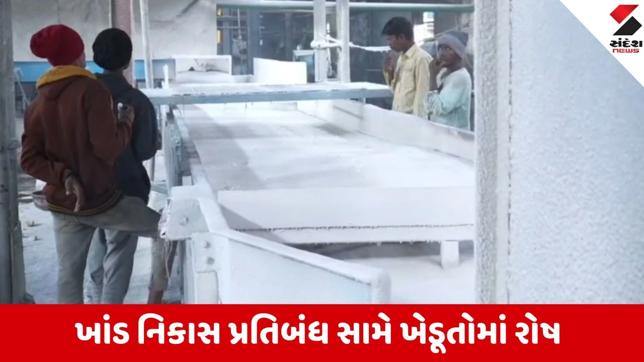 ખાંડ નિકાસ પ્રતિબંધ: ખેડૂતોની આર્થિક મુશ્કેલીમાં વધારો