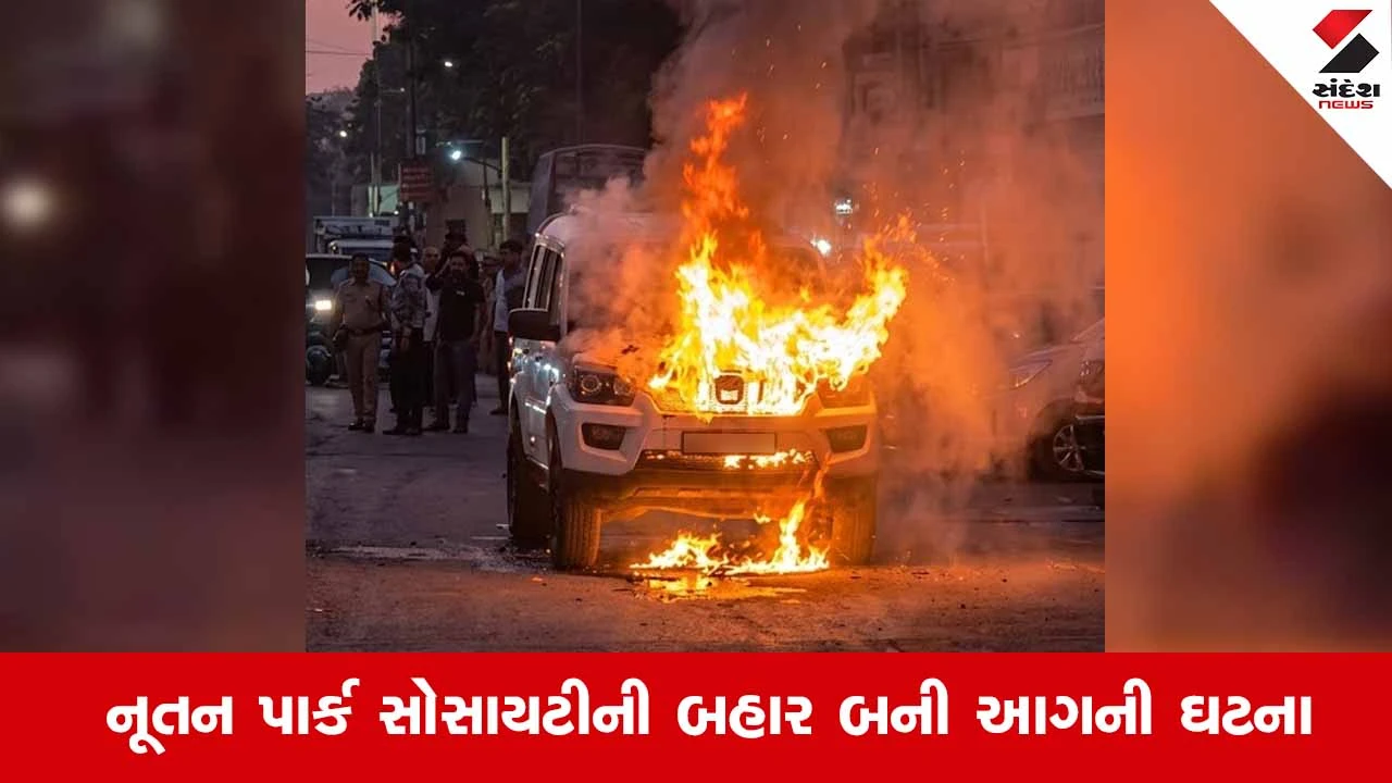Nadiad News: ચાલતી કારમાં અચાનક લાગી ભીષણ આગ, ડ્રાઈવરનો આબાદ બચાવ