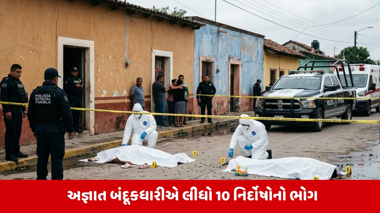મેક્સિકોમાં અંધાધૂંધ ફાયરિંગ, 10 લોકોના મોત: એક ચોંકાવનારી ઘટના