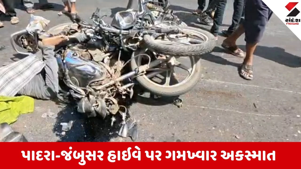 Vadodara: ડભાસા નજીક બે બાઇકો સામસામે ભટકાવતા એકનું ઘટનાસ્થળે મોત, 2 ગંભીર રીતે ઘાયલ
