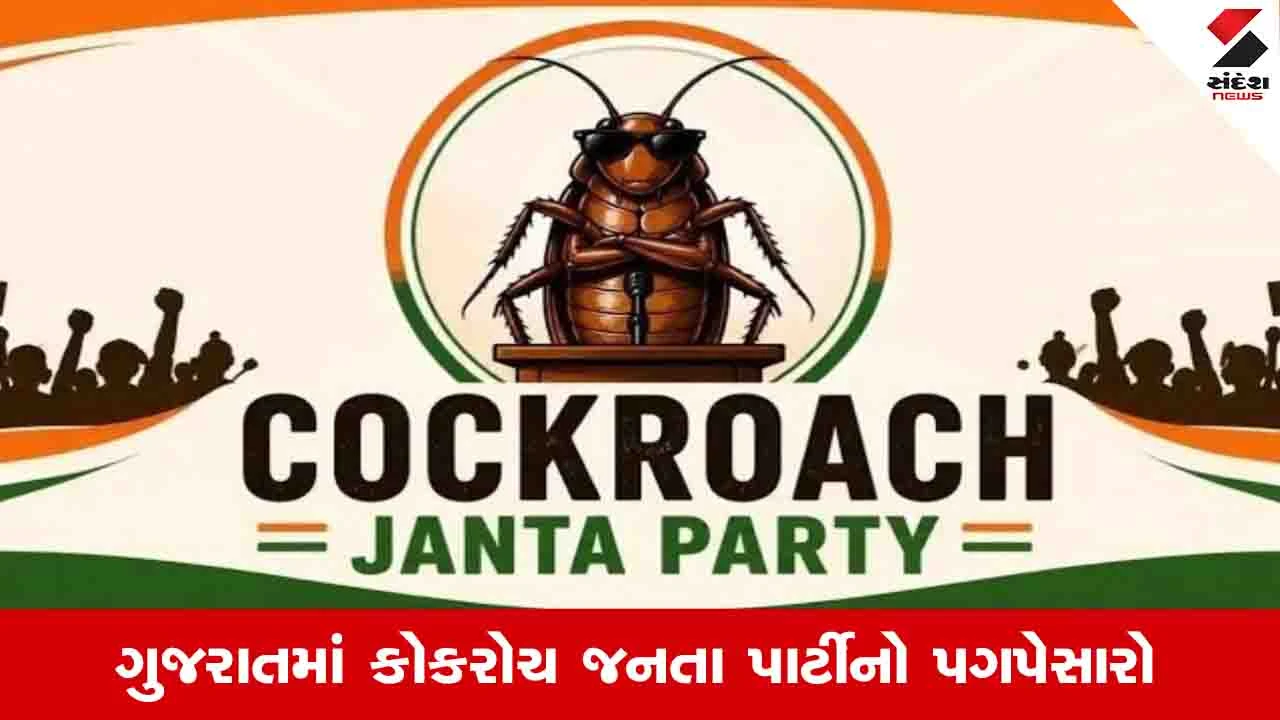 Gujarat News: સોશિયલ મીડિયામાં ટ્રેન્ડ થયેલી કોકરોચ જનતા પાર્ટીની ગુજરાતમાં એન્ટ્રી, જાણો શું અભિયાન ચલાવશે