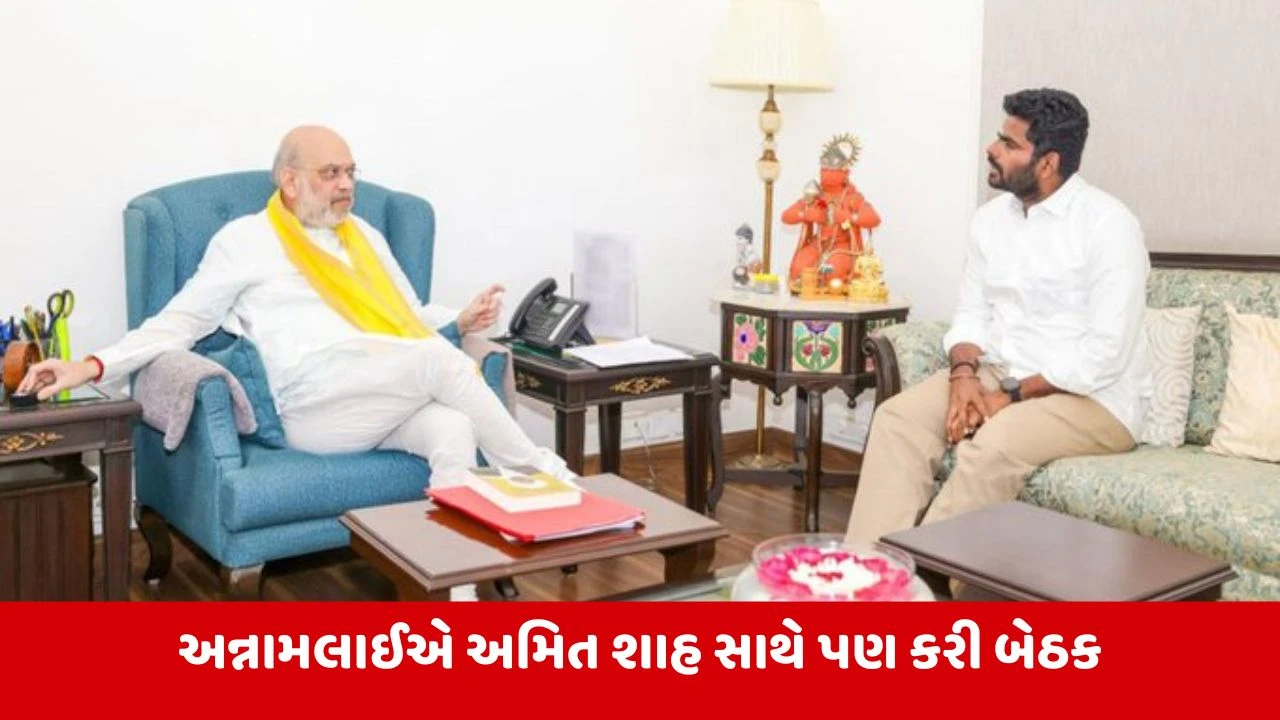 Tamilnadu : અન્નામલાઈએ ભાજપનો છોડ્યો સાથ, નીતિન નવીનના હાથમાં આપ્યું રાજીનામું