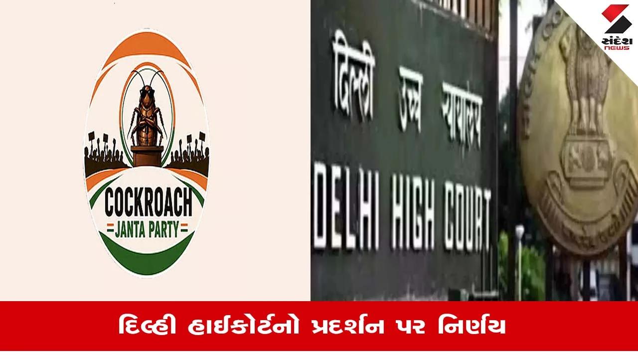 Delhi High Courtએ Cockroach Janata Partyને રાહત આપી, વિરોધ સામેની અરજી પર તાત્કાલિક સુનાવણીનો ઇનકાર