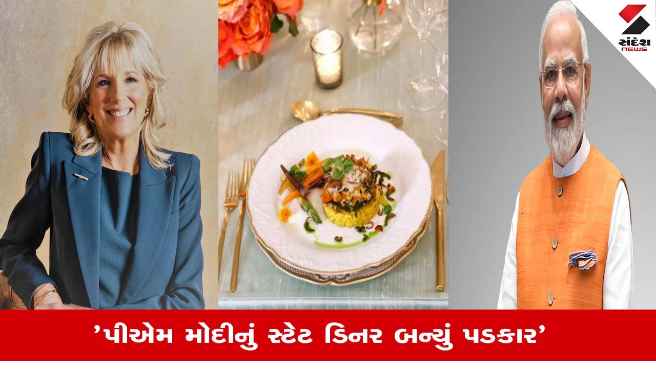 PM Modi State Dinner Jill Biden: પીએમ મોદીનુ લસણ વગરનું ભોજન વ્હાઇટ હાઉસમાં બન્યુ ચર્ચાનો વિષય, જાણો કેમ?